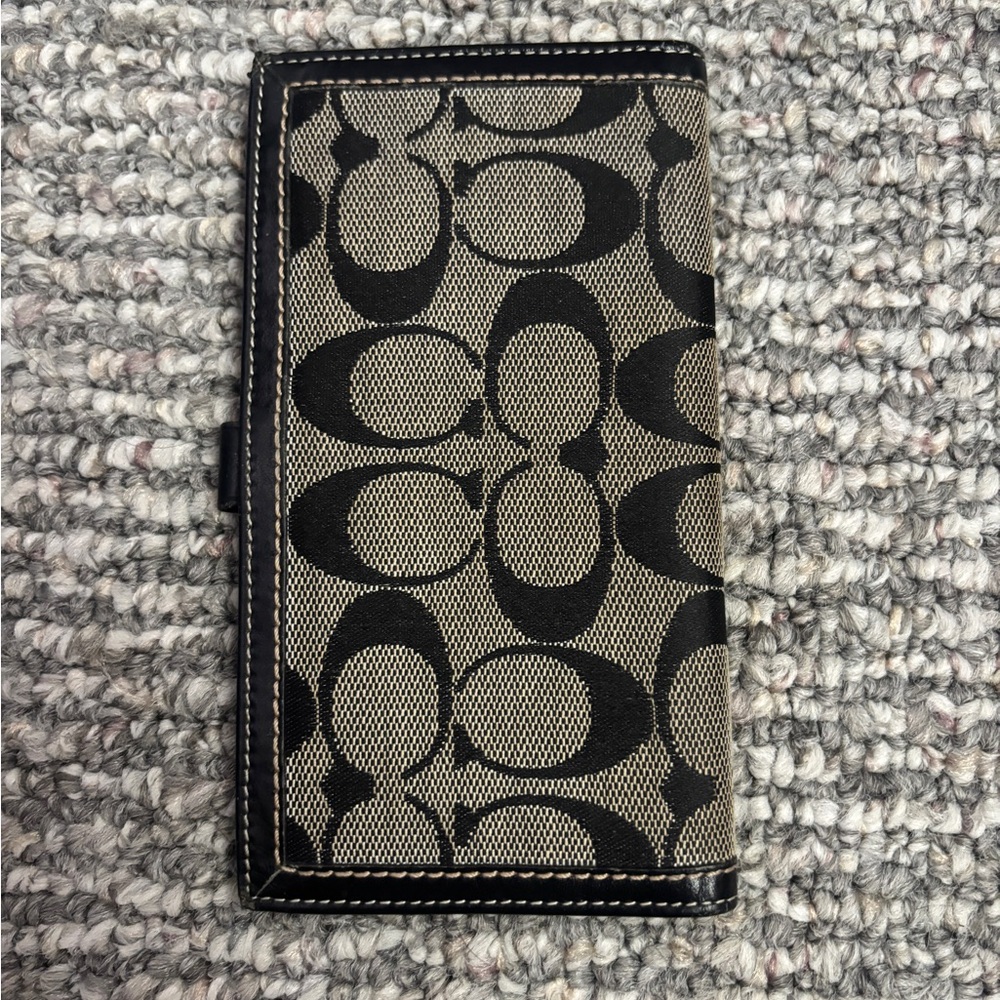 Vintage Coach Signature Checkbook / Wallet Holder